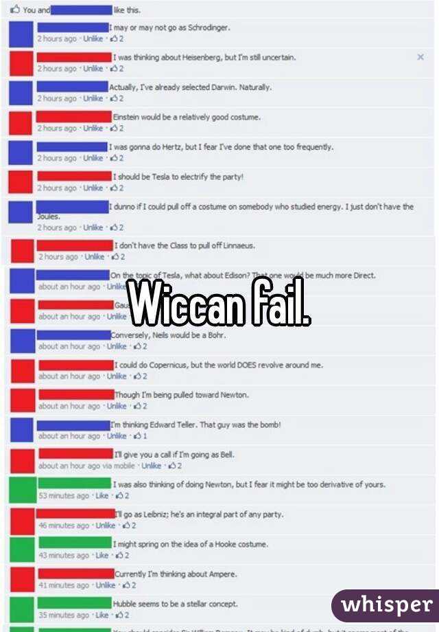 Wiccan fail.