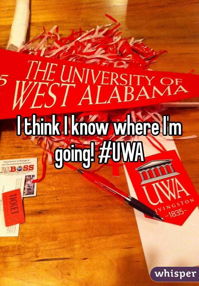 I think I know where I'm going! #UWA