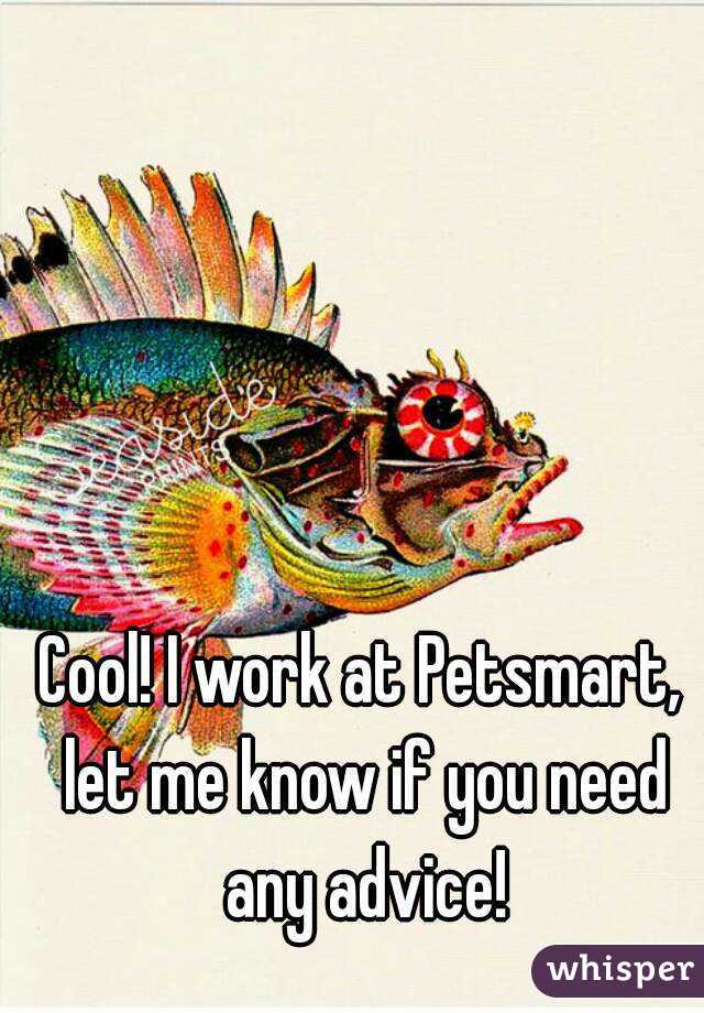 Cool! I work at Petsmart, let me know if you need any advice!