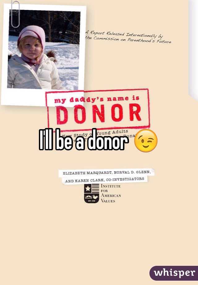 I'll be a donor 😉