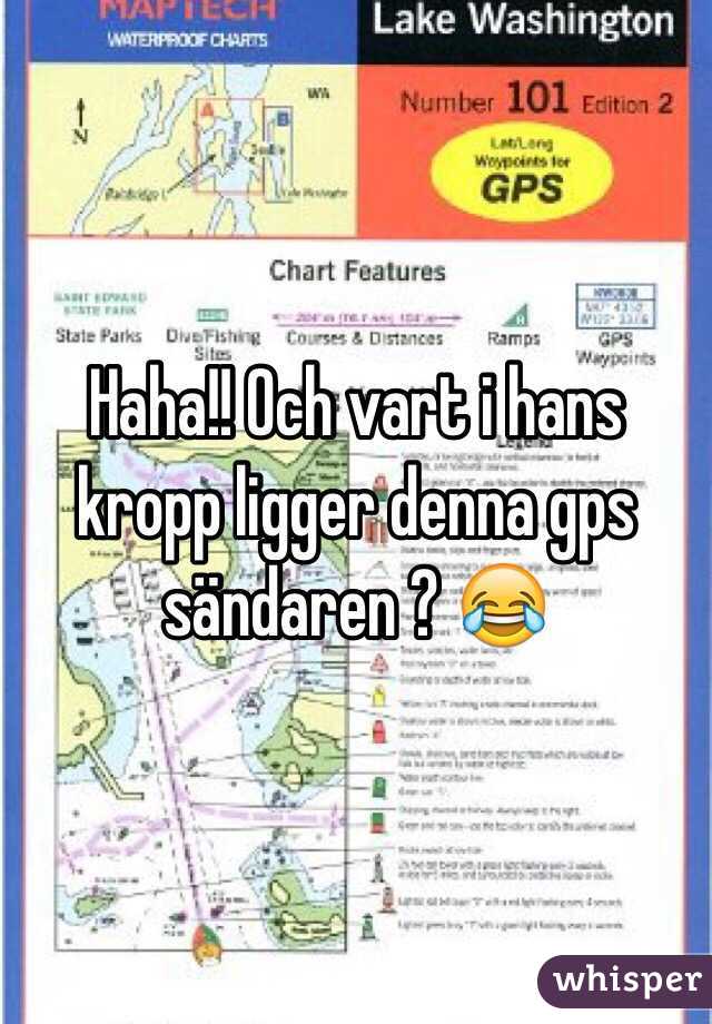 Haha!! Och vart i hans kropp ligger denna gps sändaren ? 😂