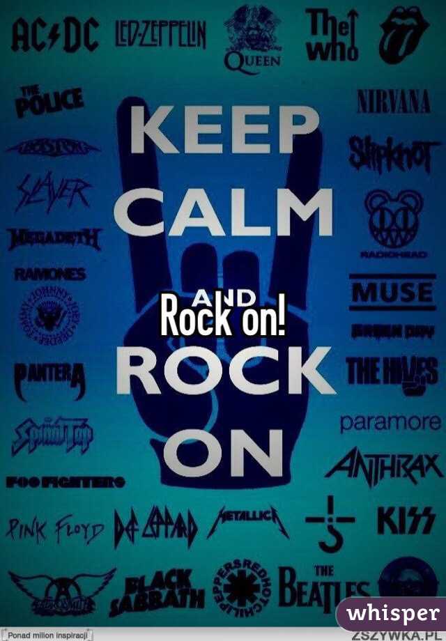 Rock on! 