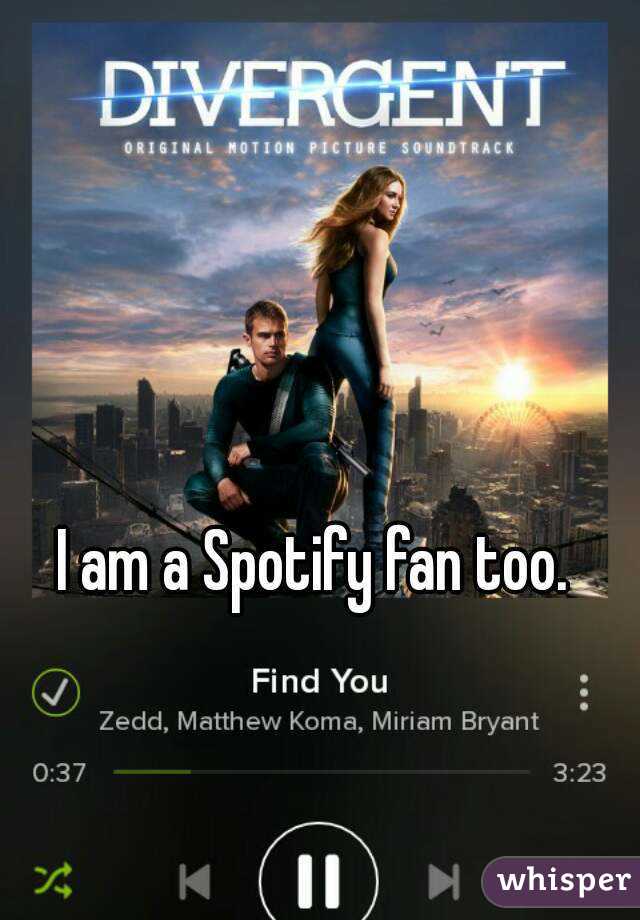 I am a Spotify fan too.