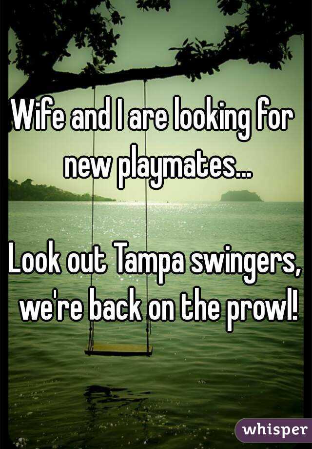 Wife and I are looking for  new playmates...

Look out Tampa swingers, we're back on the prowl!