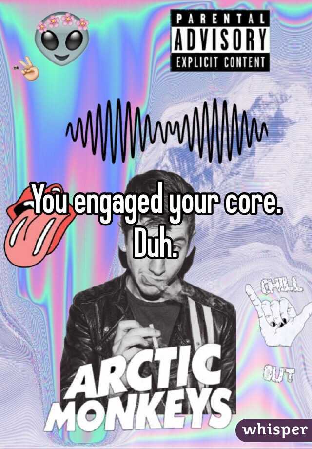 You engaged your core. Duh. 