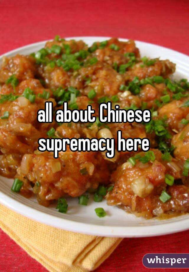 all about Chinese supremacy here 