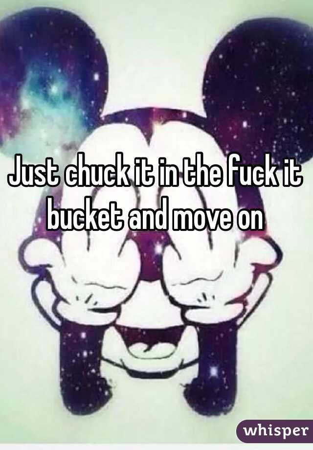 Just chuck it in the fuck it bucket and move on 