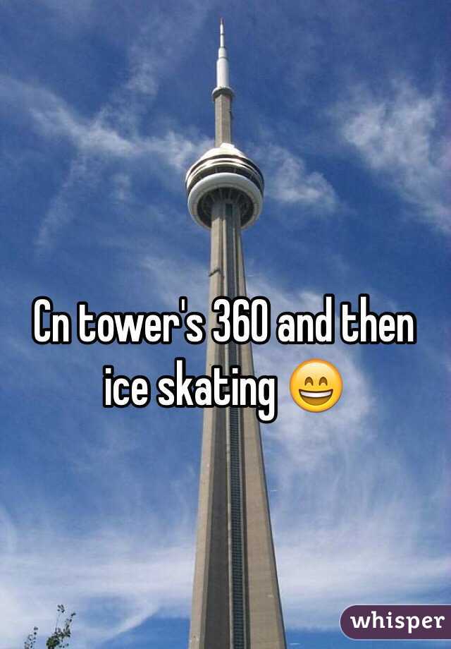 Cn tower's 360 and then ice skating 😄