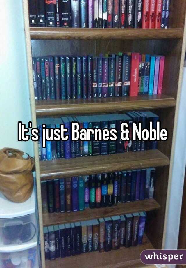 It's just Barnes & Noble