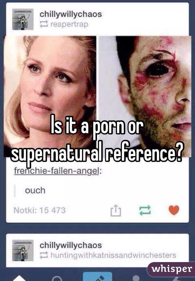 Is it a porn or supernatural reference?