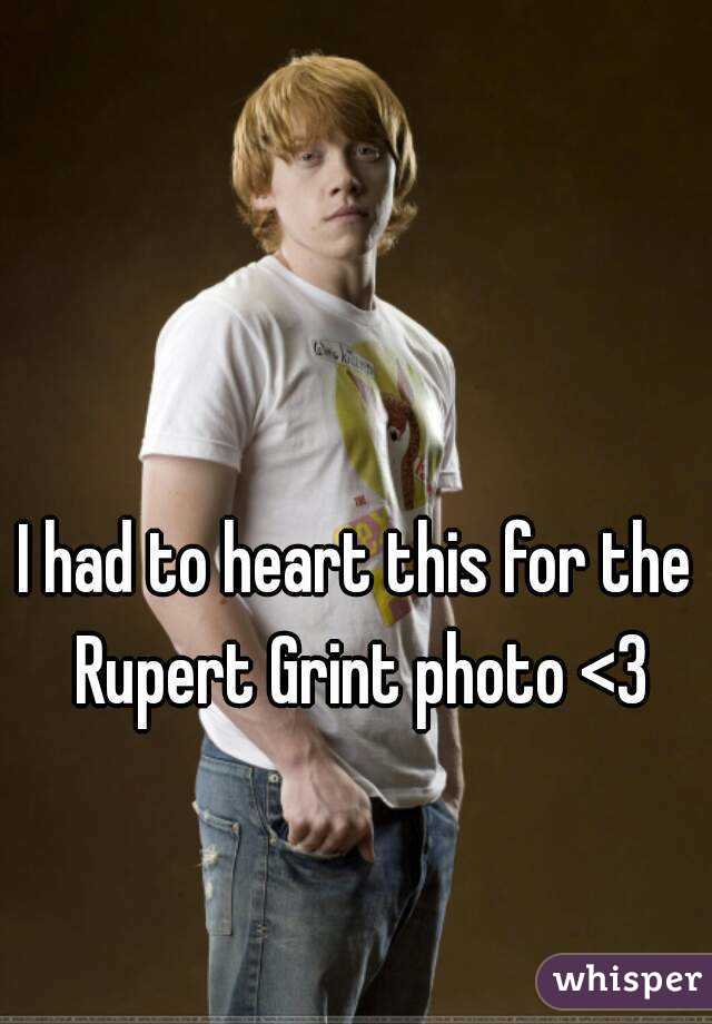 I had to heart this for the Rupert Grint photo <3