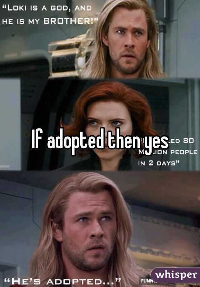 If adopted then yes