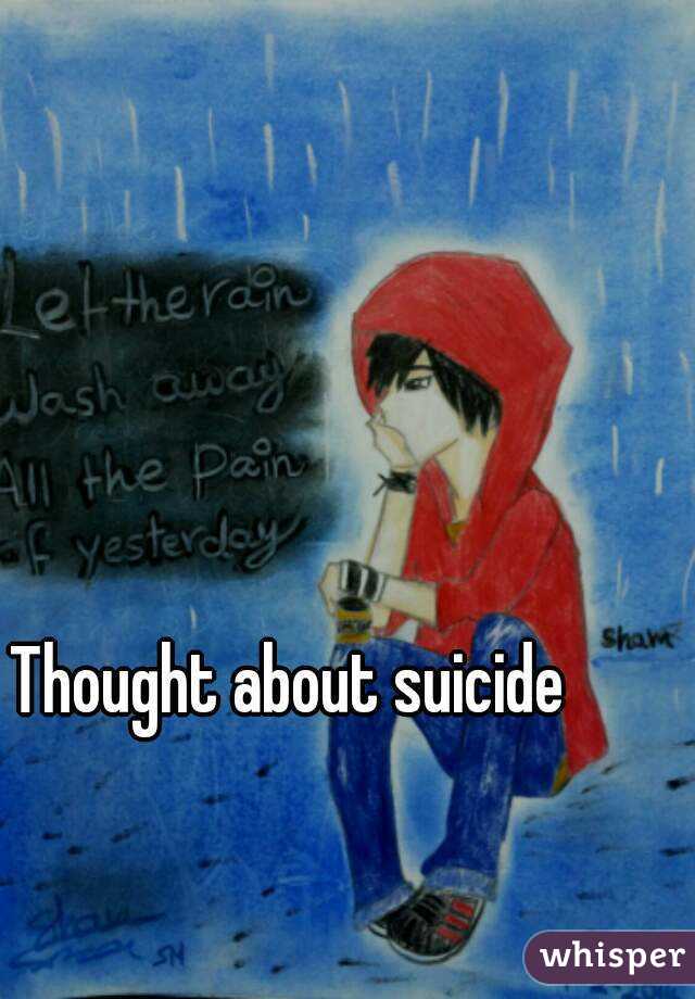 Thought about suicide