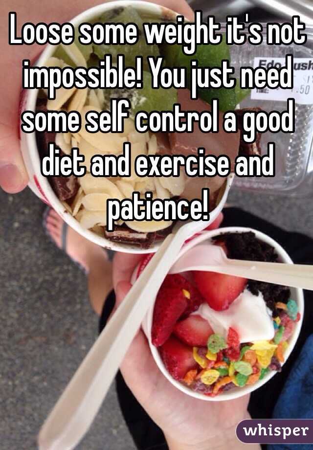 Loose some weight it's not impossible! You just need some self control a good diet and exercise and patience!