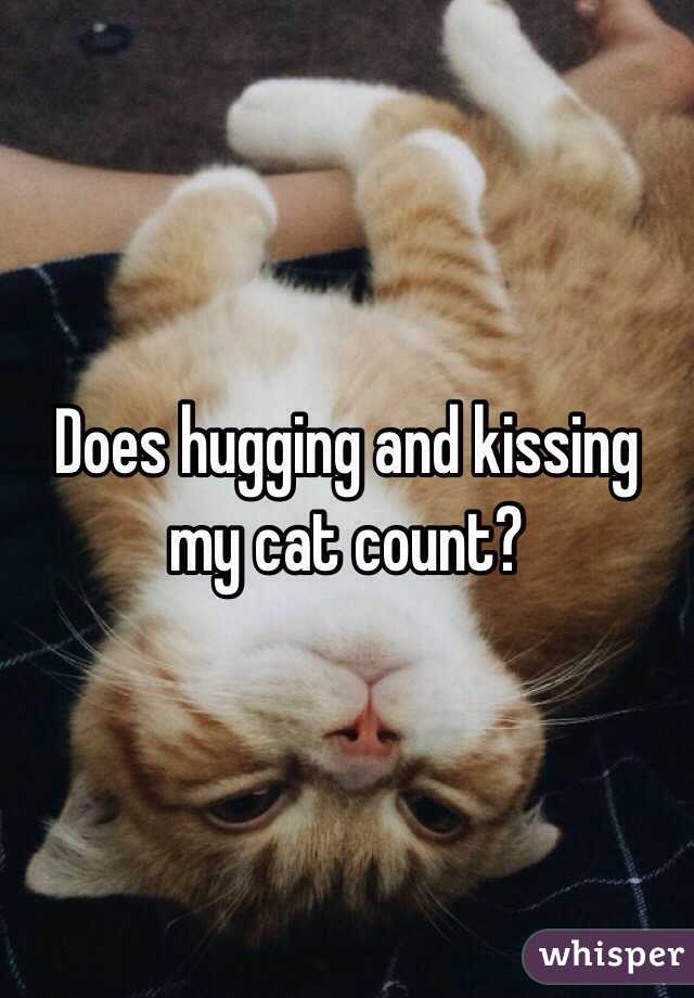 Does hugging and kissing my cat count?