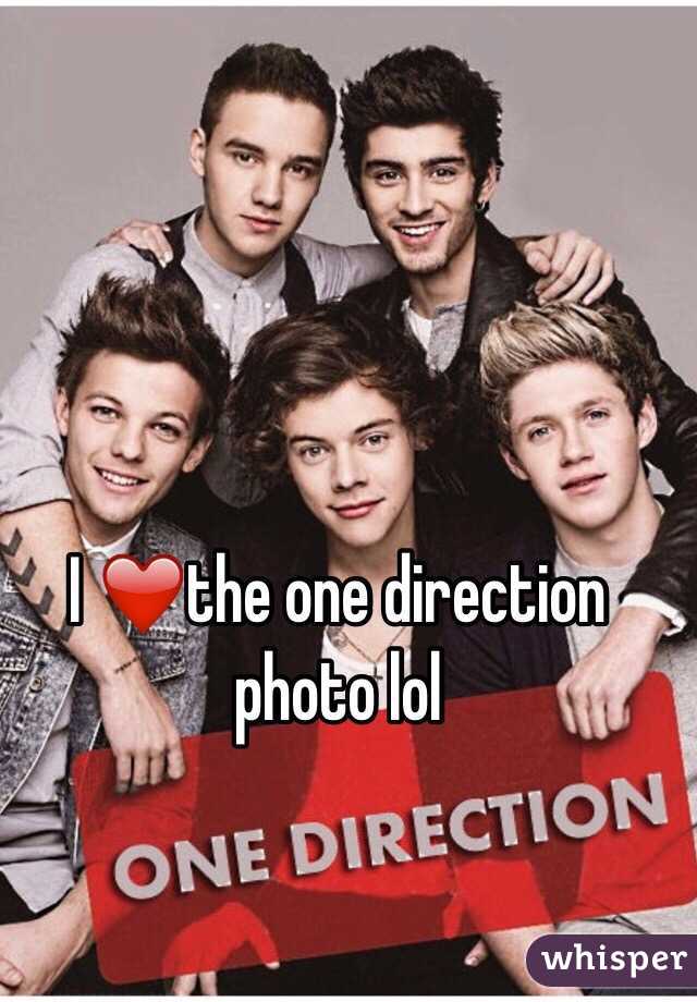 I ❤️the one direction photo lol