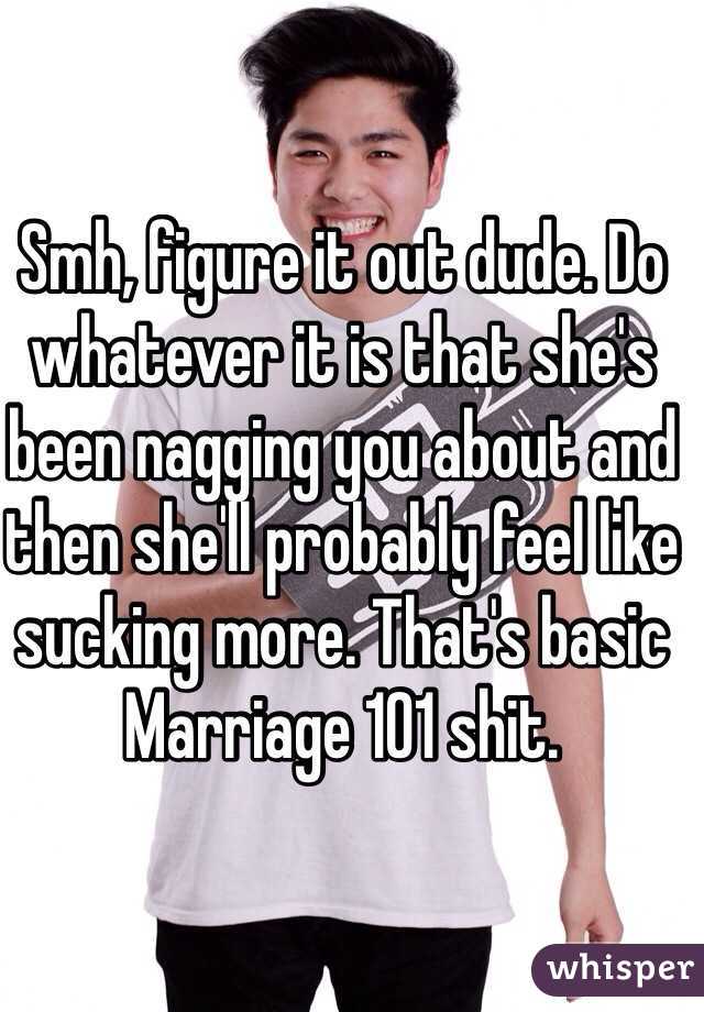 Smh, figure it out dude. Do whatever it is that she's been nagging you about and then she'll probably feel like sucking more. That's basic Marriage 101 shit.