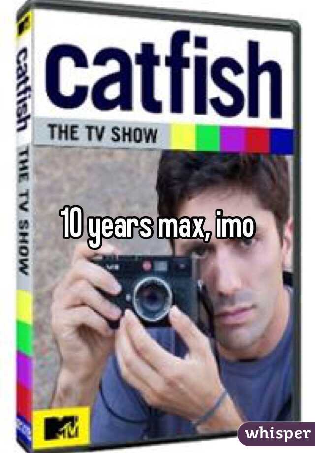 10 years max, imo