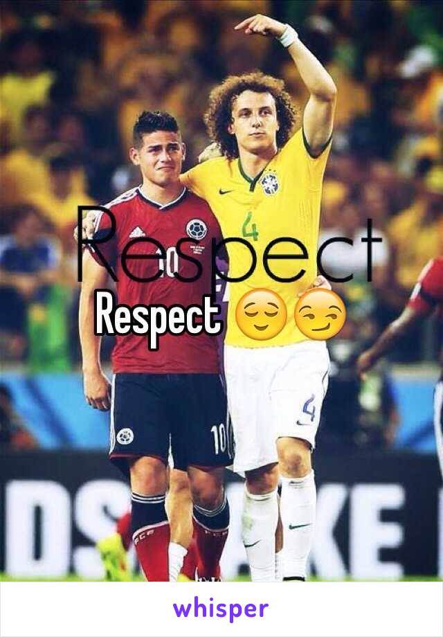 Respect 😌😏