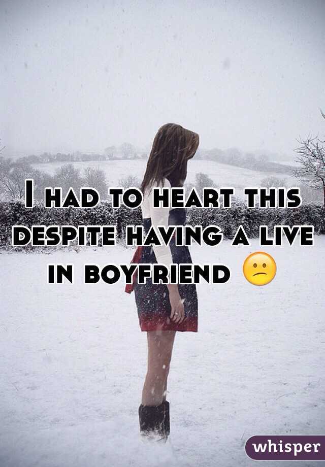 I had to heart this despite having a live in boyfriend 😕