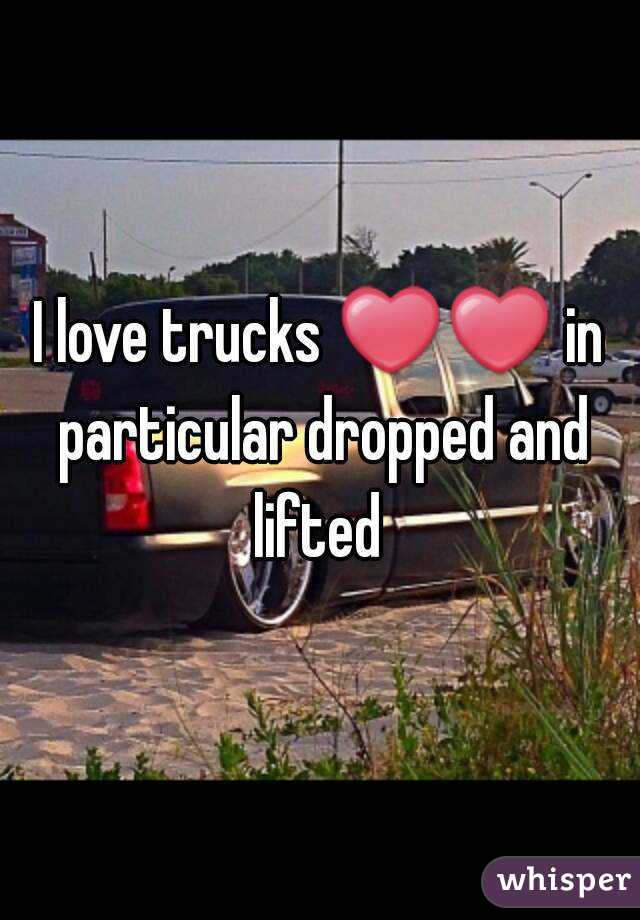 I love trucks ❤❤ in particular dropped and lifted 