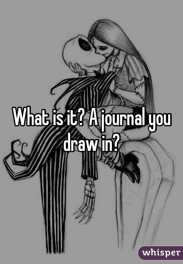 What is it? A journal you draw in? 