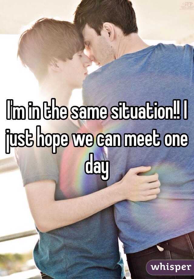 I'm in the same situation!! I just hope we can meet one day