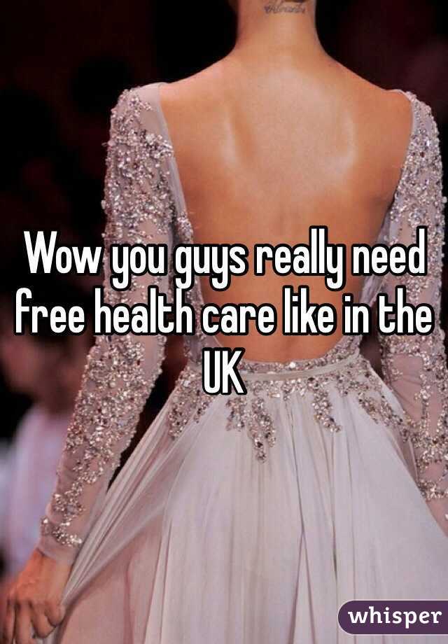 Wow you guys really need free health care like in the UK