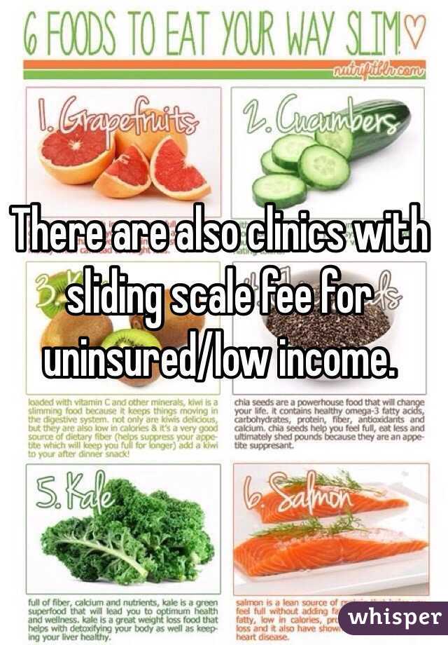 There are also clinics with sliding scale fee for uninsured/low income. 