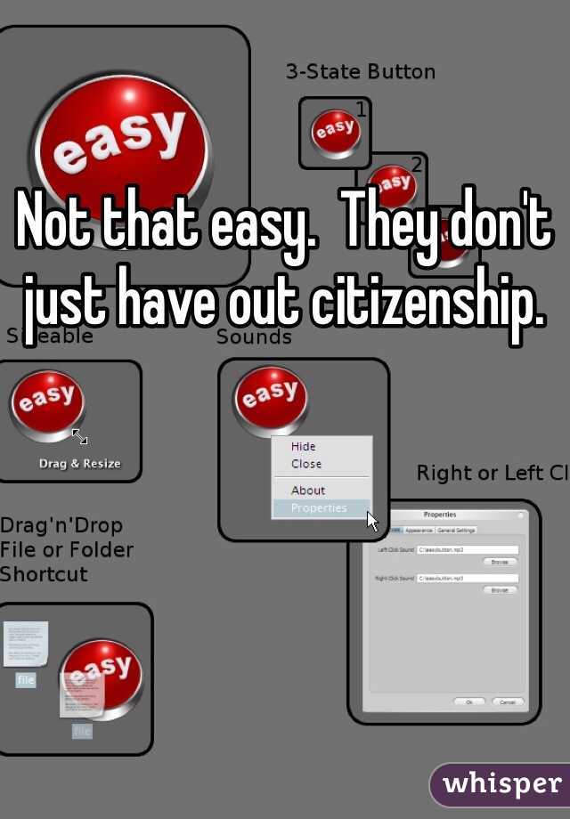 Not that easy.  They don't just have out citizenship.