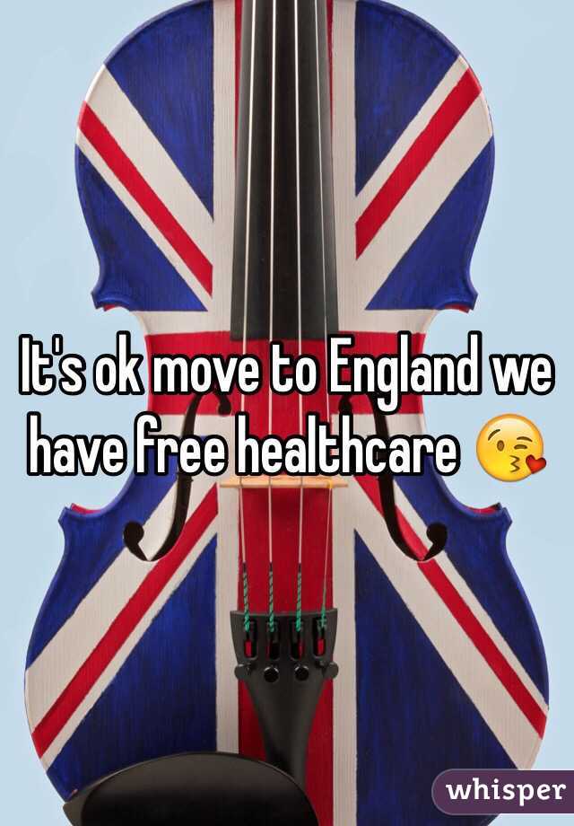 It's ok move to England we have free healthcare 😘