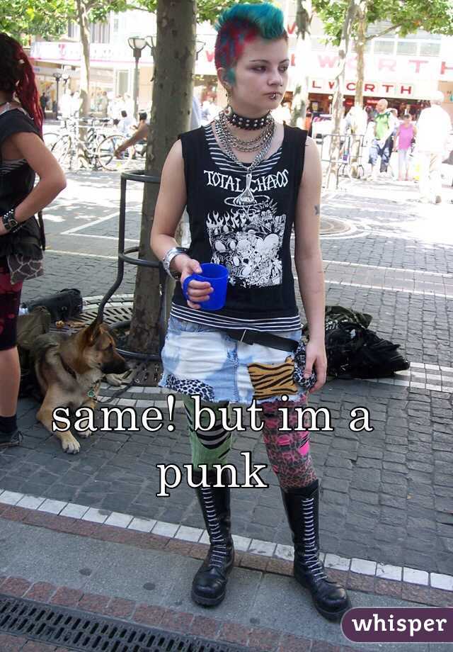 same! but im a punk
