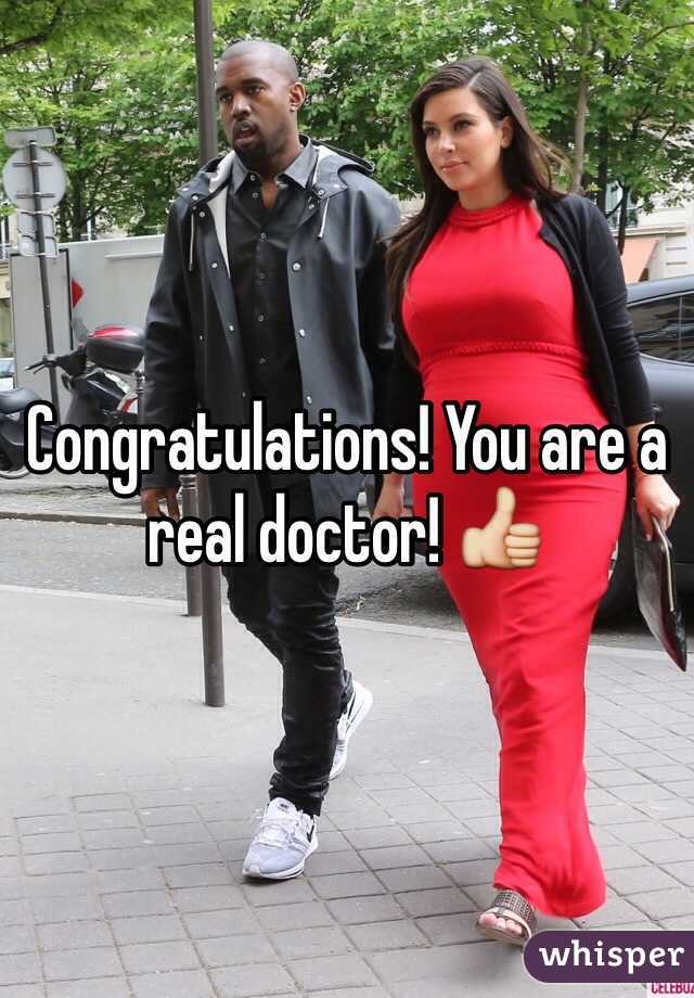 Congratulations! You are a real doctor! 👍