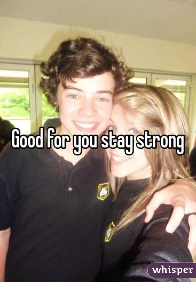 Good for you stay strong 