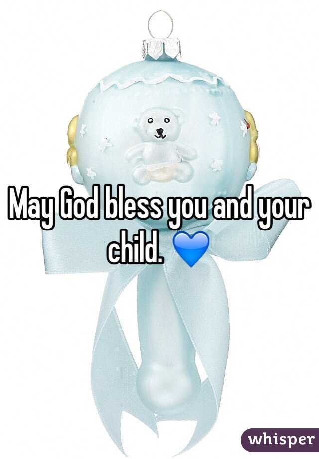 May God bless you and your child. 💙