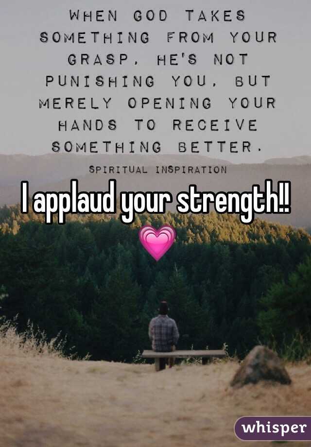 I applaud your strength!! 💗 