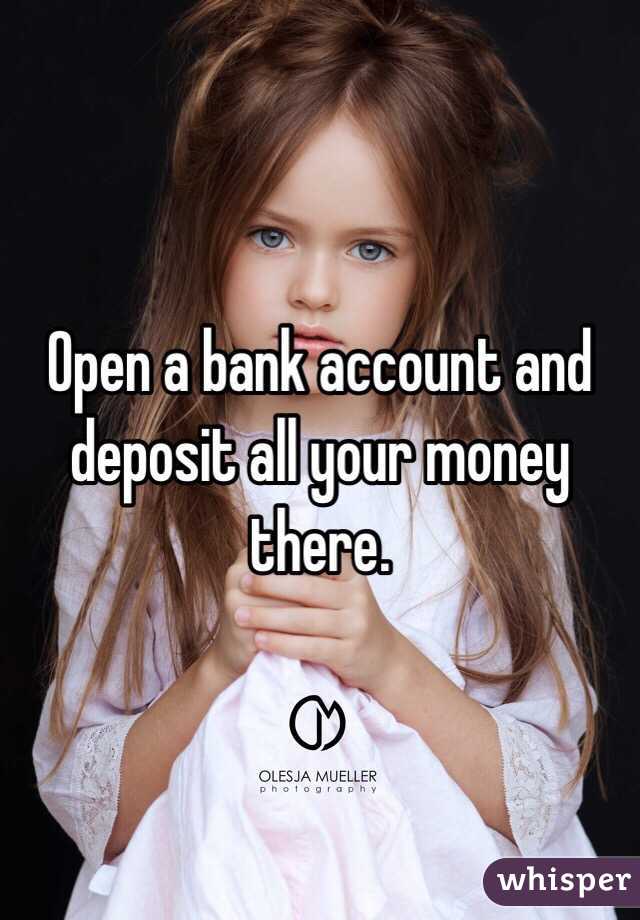 Open a bank account and deposit all your money there. 