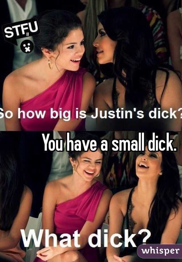 You have a small dick.