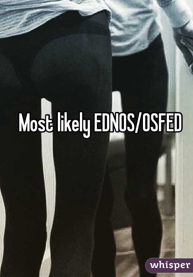Most likely EDNOS/OSFED