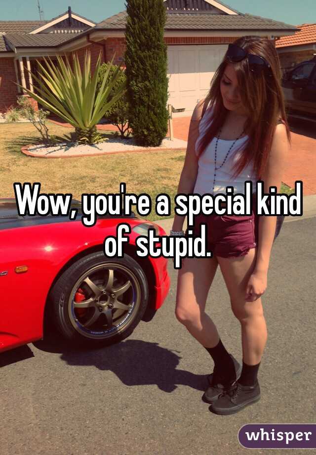 Wow, you're a special kind of stupid. 