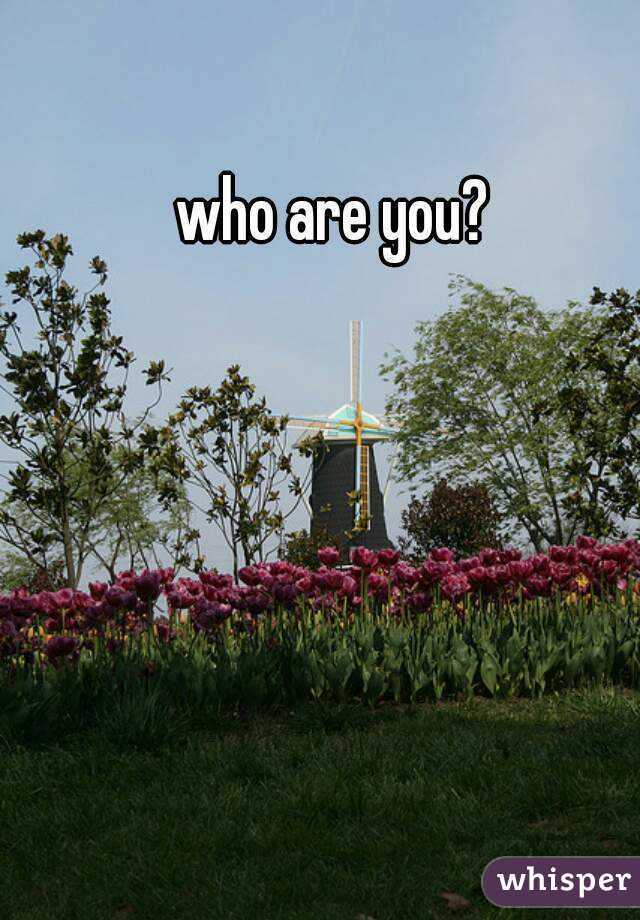 who are you?