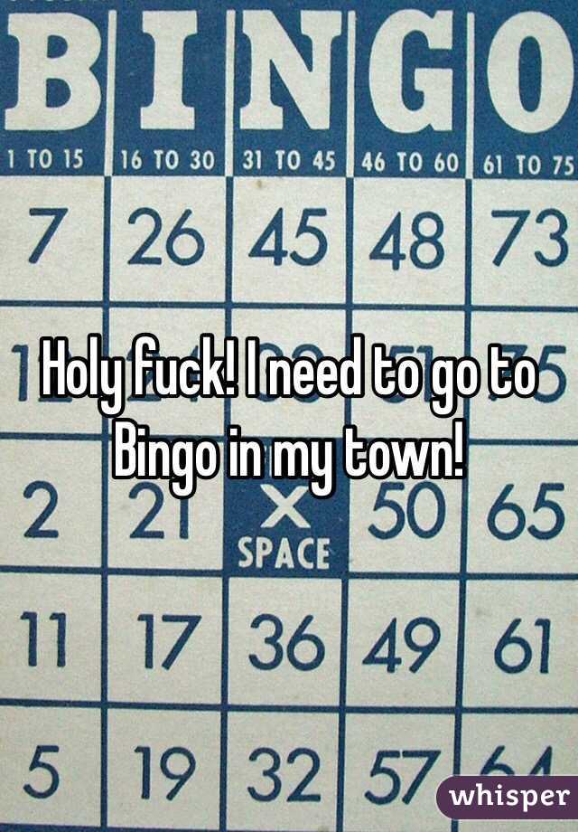 Holy fuck! I need to go to Bingo in my town! 