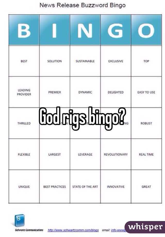 God rigs bingo?