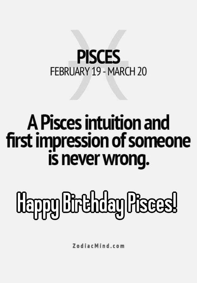 Happy Birthday Pisces