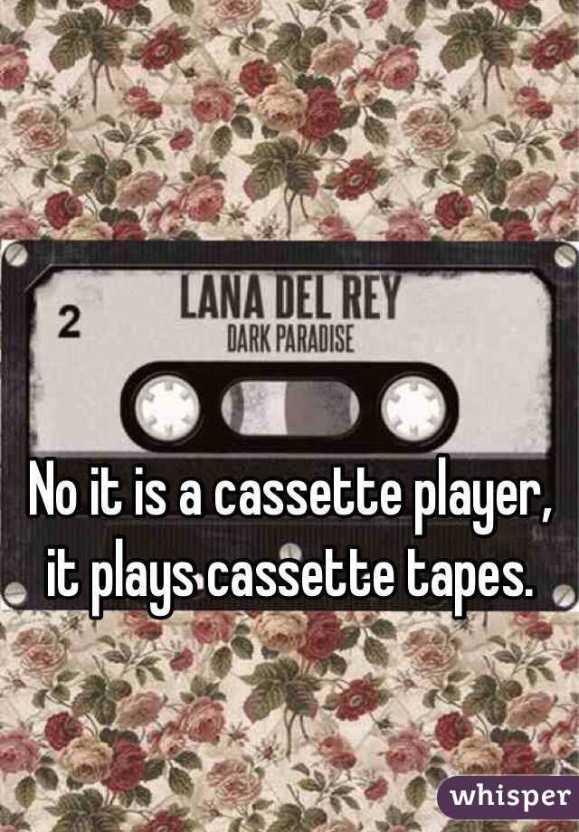 No it is a cassette player, it plays cassette tapes.