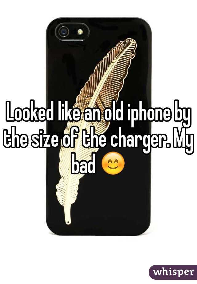 Looked like an old iphone by the size of the charger. My bad 😊
