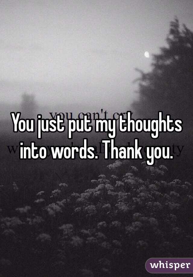 You just put my thoughts into words. Thank you. 