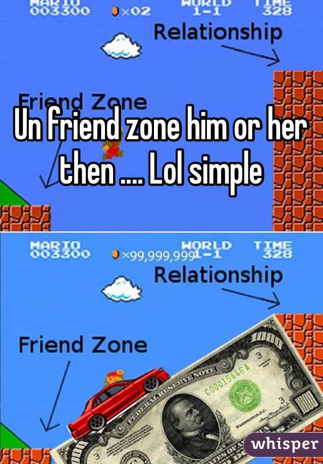 Un friend zone him or her then .... Lol simple