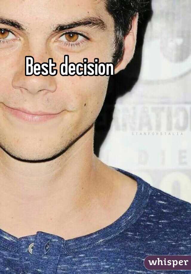 Best decision 