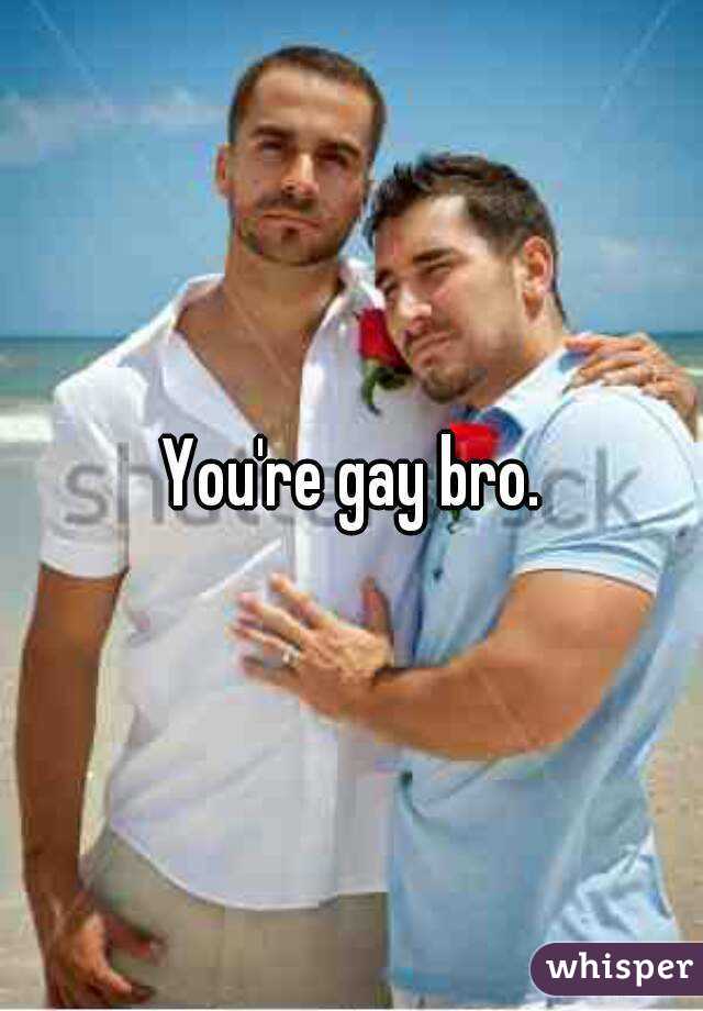 You're gay bro.